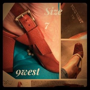 9 west  leather size 7 nwot